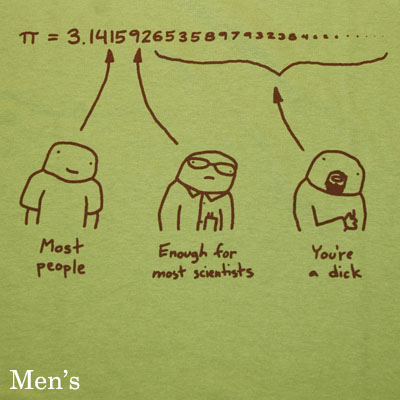 pi joke t-shirt