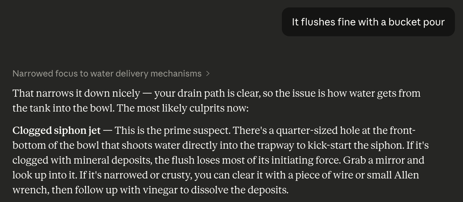 claude solves the problem